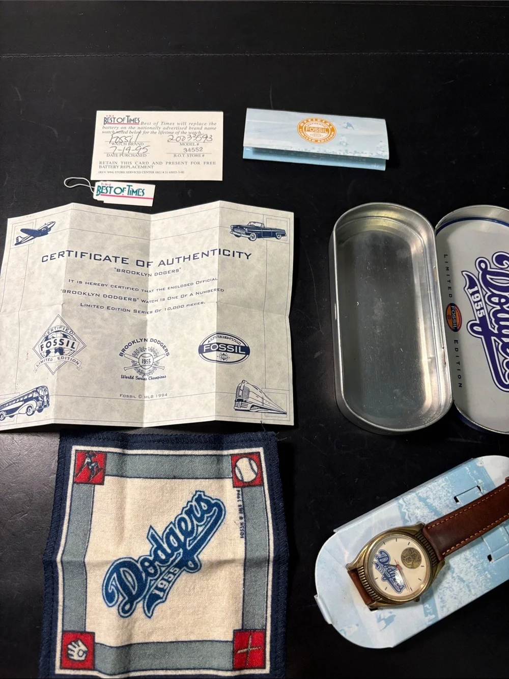 Fossil brooklyn dodgers
